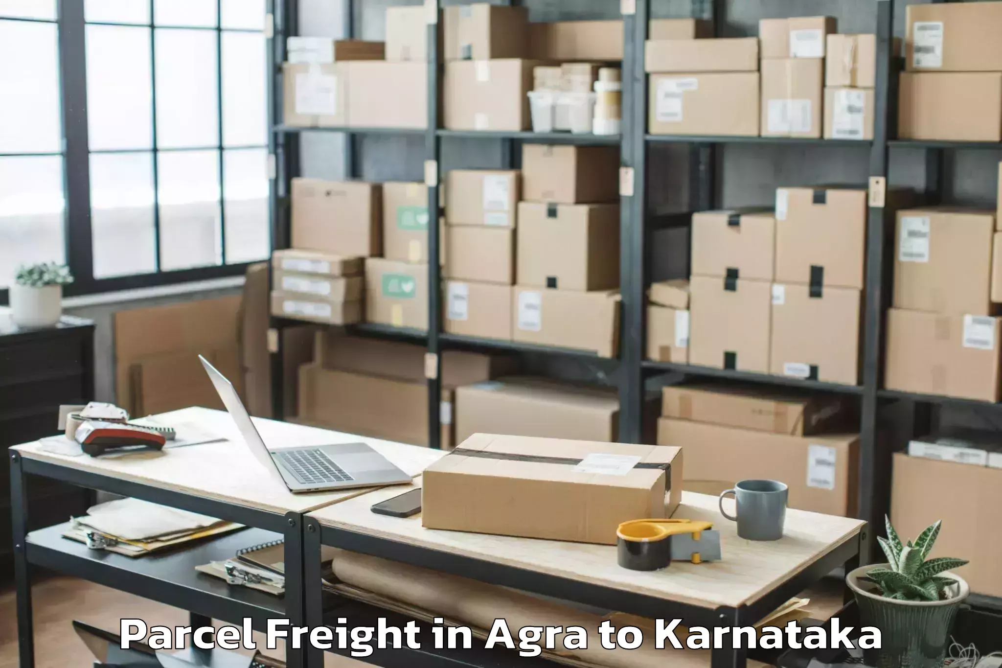 Comprehensive Agra to Bangalore East Parcel Freight